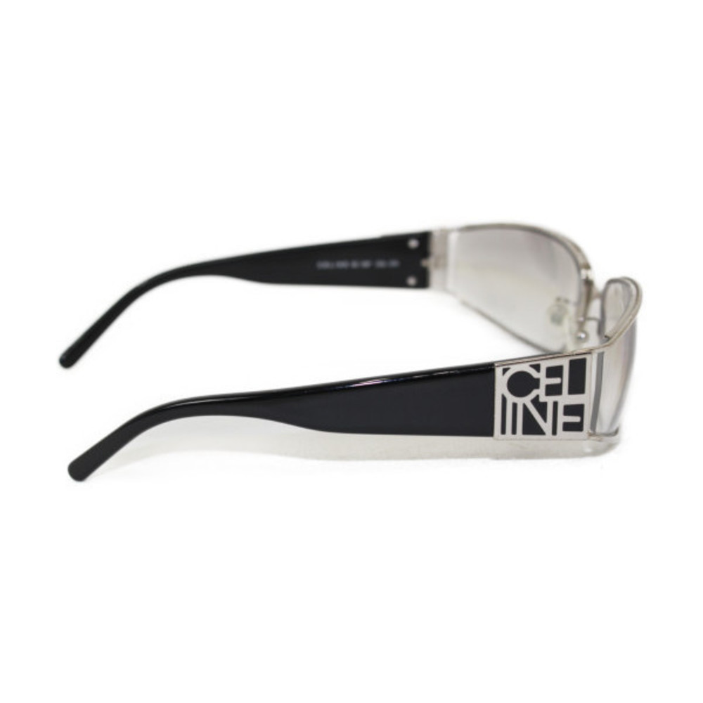 Celine Rectangular Silver Black Sunglasses - image 5